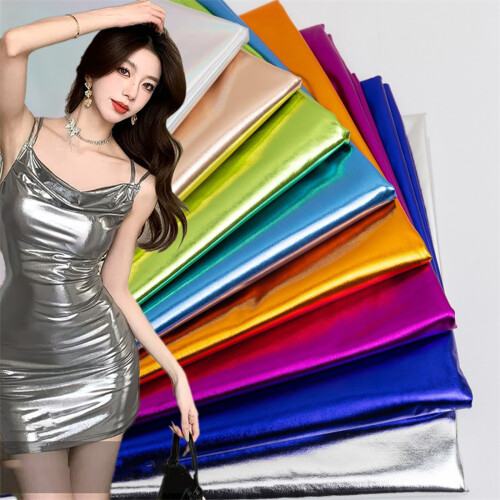 Metallic Stretchable Apparel Materials High Elastics Spandex-26 1