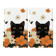 Humorous Cats Designs Kitchen Towel Strong Absorbency-Pattern 2
