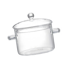 Oversized Tempered Glass Soup Pot Heatproof Clear-1900ml