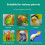 Clear Plastic Bird Water Dispenser Parrots Feeder-Grey large 5