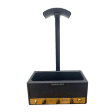 Retro-geïnspireerde opbergdoos voor hoofdtelefoons en