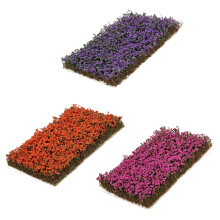 3Pcs Realistic Miniature Plant Clusters 11mm Nylon Sponge-C