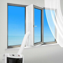 Window Vent Kit For Casement Windows, Easy Installation Universal AC Replacement With Air Exchange Guards, Durable PVC Material