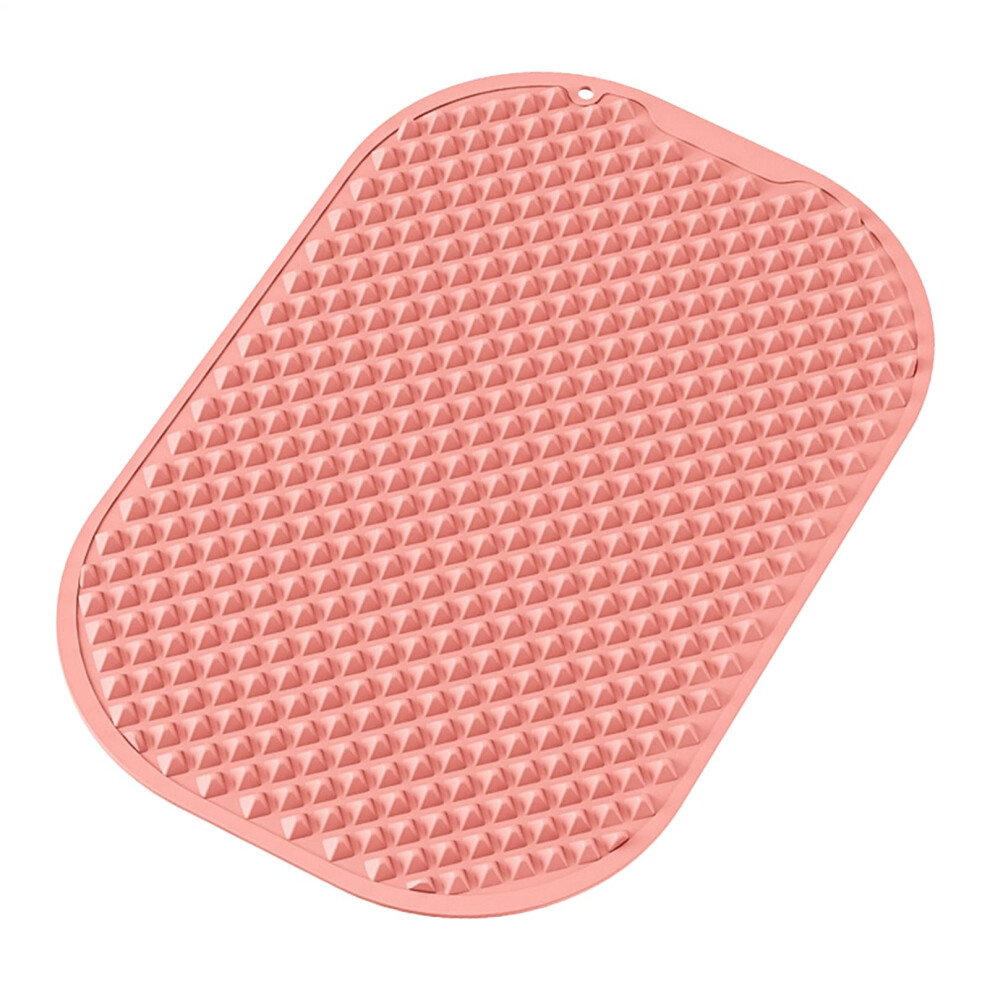 Foot Massage Mat Reflexology Pad Manual Tool For Fatigue Relief Stress Relief Men Pink