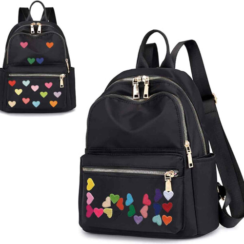 Cute Applique Sew, Solid Pink Heart Patch For Bags Jackets Jeans Custom Projects 2