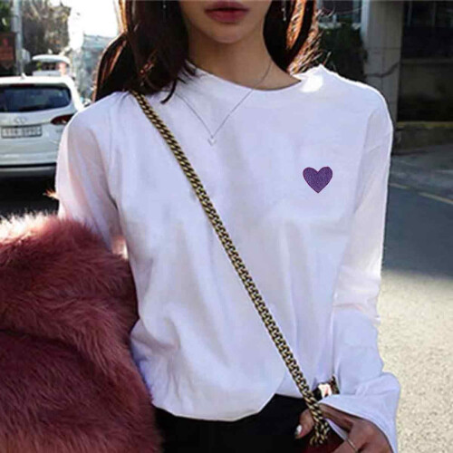 Cute Applique Sew, Solid Pink Heart Patch For Bags Jackets Jeans Custom Projects 1