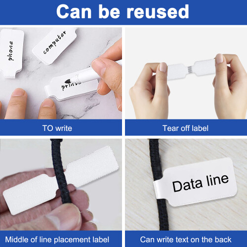 Durable Performance Hook And Loop Strips, Easy Application Fasteners, Flexible Mounting Tape For Home And Office Organizing (30PCS) 2