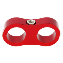 Realizzato su misura per tubo flessibile, morsetto separatore per tubo flessibile, morsetto di montaggio per linea carburante, design a doppio foro,