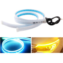 Eenvoudige installatie, waterdichte, flexibele LED-strip met sequentiële richtingaanwijzers, tweekleurige verlichting, op maat te knippen,