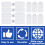 Durable Performance Hook And Loop Strips, Easy Application Fasteners, Flexible Mounting Tape For Home And Office Organizing (30PCS) 6