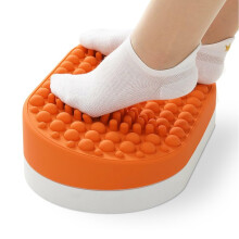 Foot Rest Under Desk With Massage Non Slip Bead For Fatigue Relief Orange 41cmx24.5cmx11.5cm