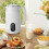Máquina de leite de soja com função de produção programada, máquina automática de leite vegetal com programa automático de um toque e 5