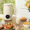 Συσκευή Home Nut Milk με λειτουργία διατήρησης θερμότητας, πολυλειτουργική μηχανή 8 σε 5