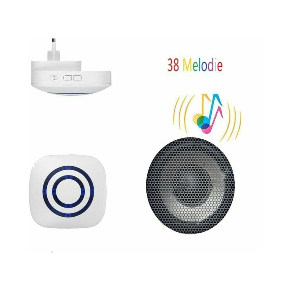 Motion Sensor Alarm For Home Security, Wireless Driveway Alarm With Long Distance Wireless Connectivity And Led Indicator, 38 Chime Tunes Indoor Use 9128293326964