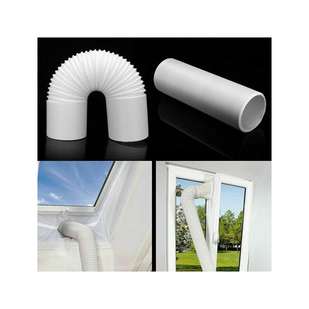 Exhaust Hose For Portable Air Conditioner, Extendable Air Conditioner Accessories With Snap-Lock Connection, Universal Type Replacement Hose For 9448196748572