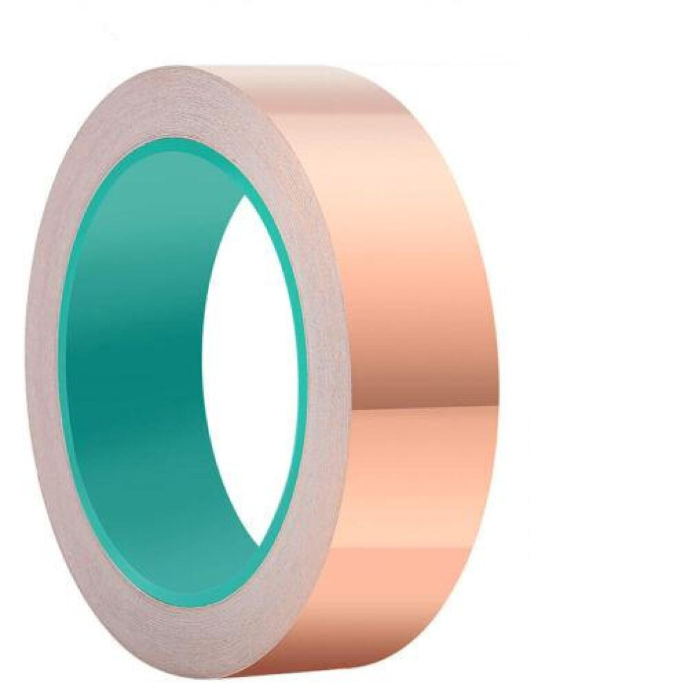 Copper Tape With Double-Sided Conductive Adhesive, Perfect For EMI Shielding And Stained Glass Creations