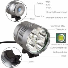 Fahrradsicherheitsleuchte mit 5-LED-Technologie, Fahrradscheinwerfer mit langer Laufzeit für Nachtfahrten, superhelle wiederaufladbare Frontlampe