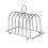 Stainless Steel Toast Storage Solution Brushed Finish 2Slice Capacity  Standing Kitchen Organizer 1