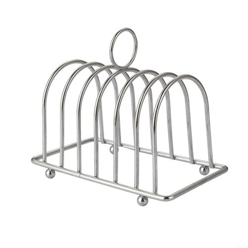 Stainless Steel Toast Storage Solution Brushed Finish 2Slice Capacity  Standing Kitchen Organizer