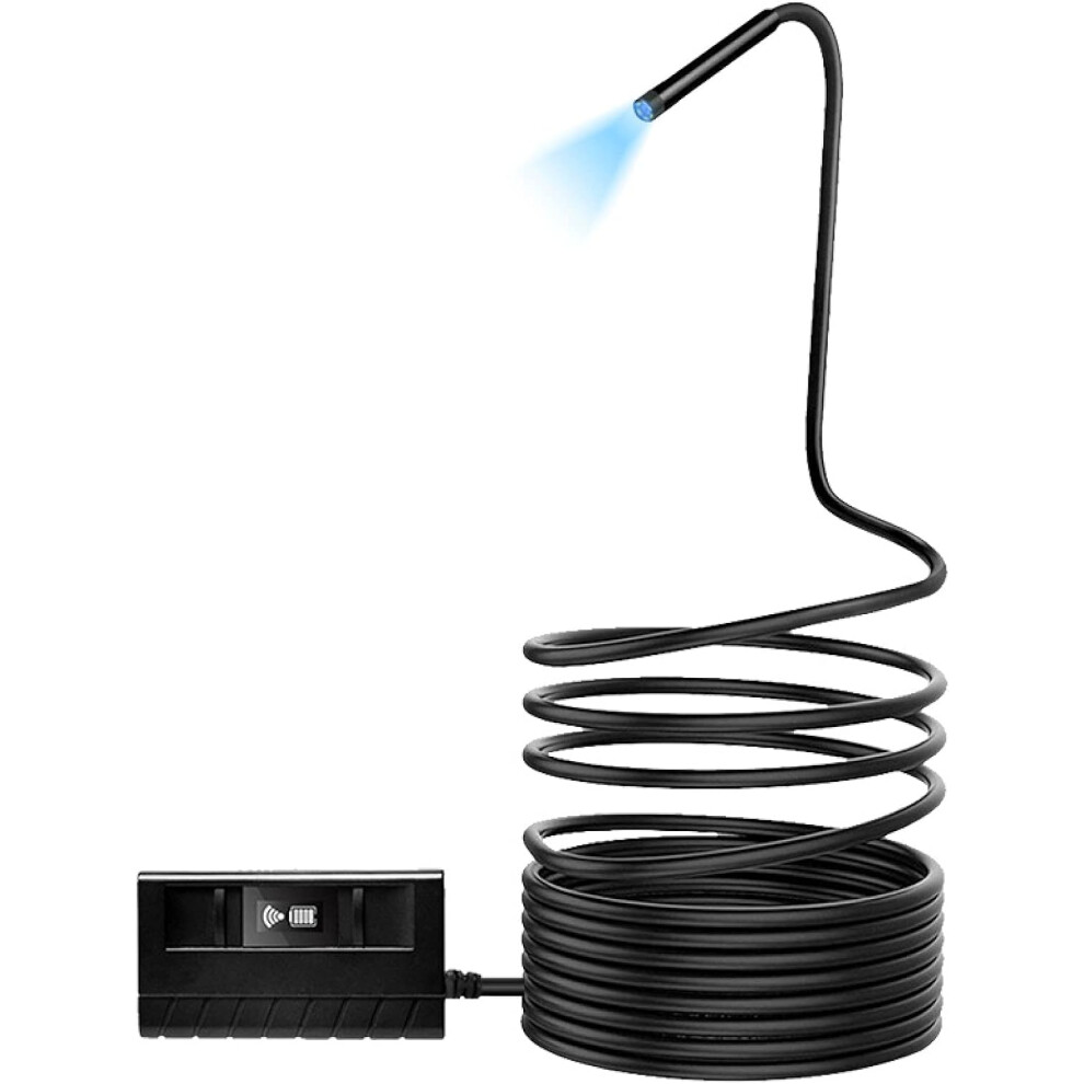 Advanced Borescope: Ultra-Thin Probe For Precise Inspection, Wireless Endoscope With Adjustable Led Lights, Ios And Android Compatible, Semi-Rigid 9405630073584