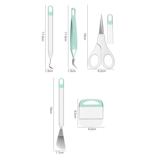 Kit d'outils de précision pour vinyle, ensemble d'outils de désherbage polyvalents, conception ergonomique pour plus de confort et de précision, 2