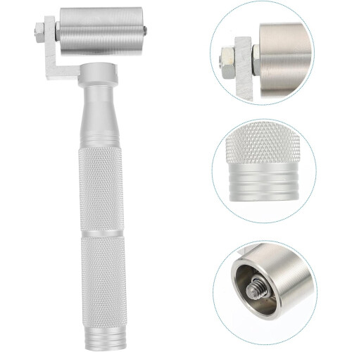 1Pc Tool Paint Roller Drywall Roller Seam Roller for Quilting Edge Wall  Silver 1
