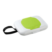 Hanging Baby Wipe Case Strollers Dispensers Travel Refillable Wipe Holder Outdoor Wet Container Green