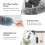 Microfiber Electrostatic Adsorption Durable Design Duster, Washable and Reusable Telescopic Microfiber Duster for High Ceilings, Scratch-Resistant Alu 6