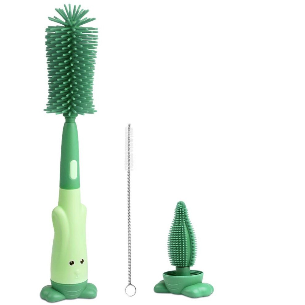 Hygiene at Your Fingertips, Multifunctional Cleaning Brush, Nipple Cleaner for Precise Cleaning, Silicone Bottle Brush, Ensuring Safe and Hygienic Fee