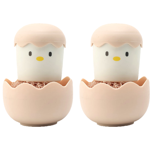 Cute Chicken Egg Scrubber, Premium Silicone Washer For Easy Egg Cleaning