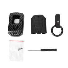 Funda elegante para llavero de Honda Accord, fácil de limpiar con un acabado suave al tacto, funda de silicona para llavero con patrón de carbono
