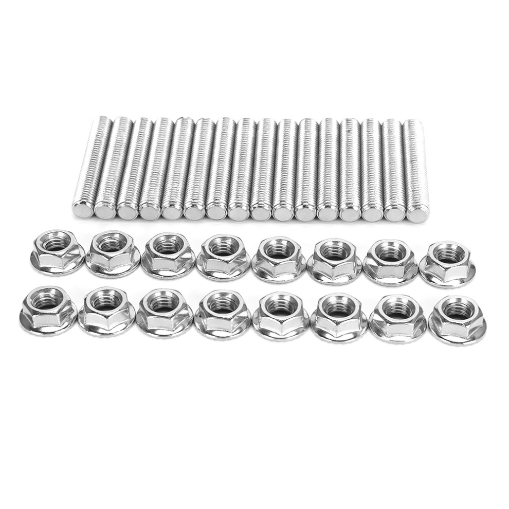 Bolt Stud Hardware Kit For Exhaust Manifold, Direct Replacement Exhaust Manifold Bolt Stud Hardware, Securely Fasten For Improved Engine Performance, 9009791455038