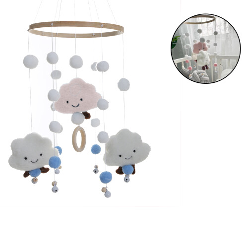 Multipurpose Boho Crib Mobile, Visual Stimulation With Eco-Friendly Felt 1