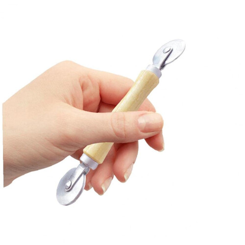 Window Screen Repair Tool with Wood Handle, Strong Enough For Multiple Screen Applications, Gently Rolls Spline Into The Frame, Durable Construction, 1