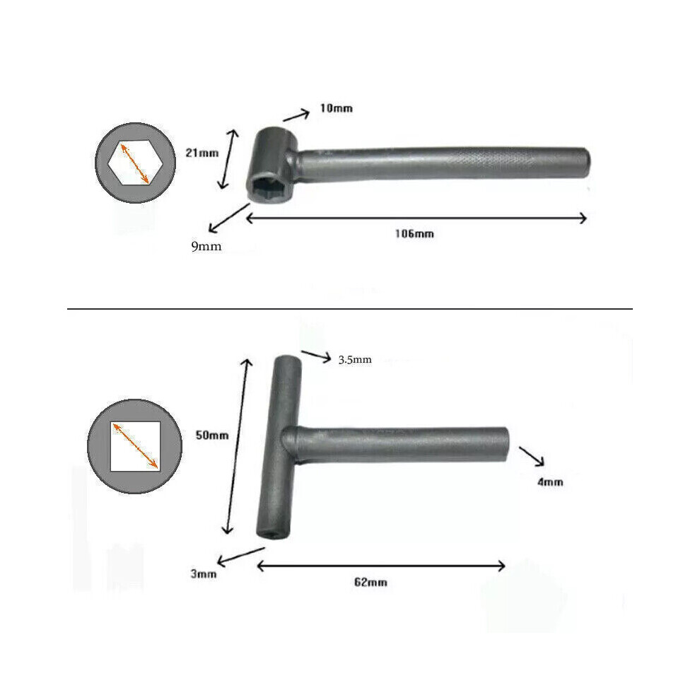 Valve Clearance Adjustment Tools For Motorcycle Engines, Motorcycle Engine Valve Screw Adjusting Spanner Tool With Feeler Gauge 0.005 To 0.020 9128293328470