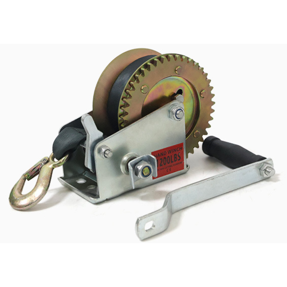 Portable Manual Winch For Trailer, Dual Gear Anti-Slip Handle 800 Lbs Capacity For Boat, Atv 9405630428346