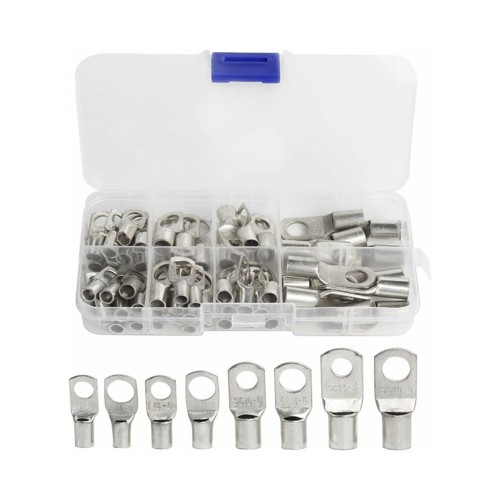Ring Terminals For Electrical Connections, Tinned Copper Ring Terminals Sc Type Copper Electrical Terminal With Bolt Hole Design For Automotive 9448196765968