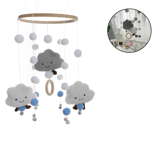 Portable Baby Mobile, Unique Eco-Friendly Decor For Visual Stimulation 1