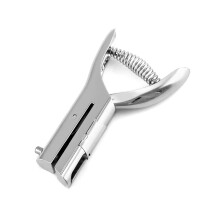 Sauberer Locher für PVC-Karten, tragbares, robustes Handlochwerkzeug für Ausweise und Bankkarten, Rundloch, federunterstütztes ergonomisches