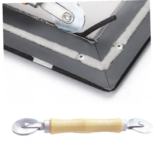 Window Screen Repair Tool with Wood Handle, Strong Enough For Multiple Screen Applications, Gently Rolls Spline Into The Frame, Durable Construction, 2