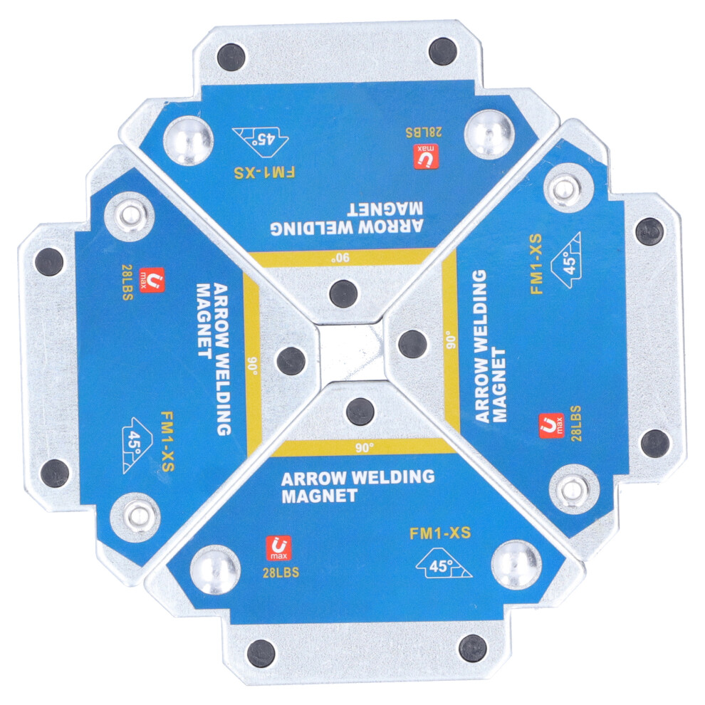 Angle Welding Magnet For Precision Fabrication, Strong Magnetic Clamps With 28Lbs Suction Force, Multi Angle Magnetic Welding Holder For 45 90 135 9340959749263