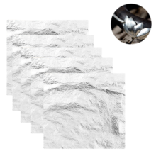 Silver Splendor, Imitation Silver Leaf That Offers A Shiny Textured Effect, Non-Edible For Your Peace Of Mind, Ideal For Enhancing Furniture Beauty, 1