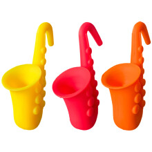 3Pcs Universal Silicones Pot Lid Lifter Saxophone Shape For