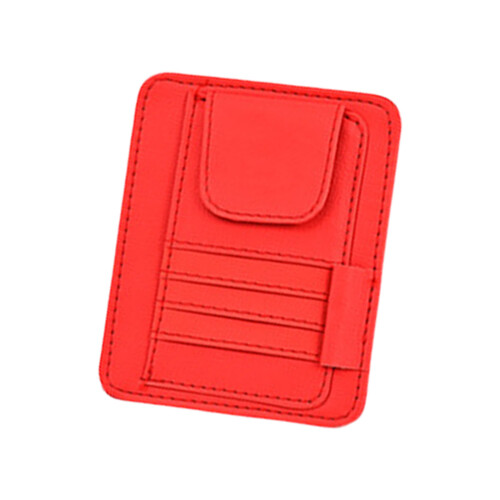 Auto-Sonnenschutz, Ticket-Clip, Brillen-Clip,-Rot