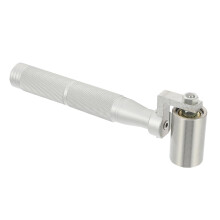 1Pc Drywall Tool Seam Roller, Home Seam Tool, Quilting Roller, Edge Roller for Pressing Wallpaper, Smoothing Tool, Stainless Steel Roller, Silver
