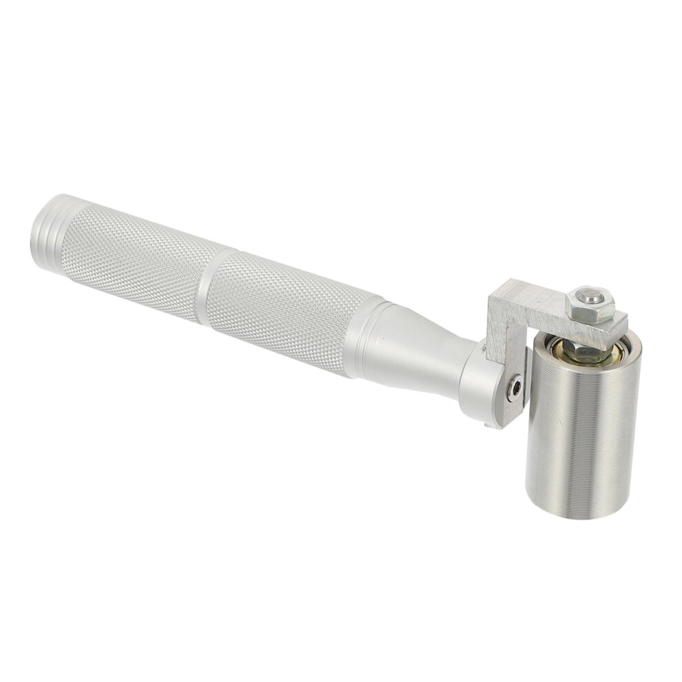 1Pc Drywall Tool Seam Roller, Home Seam Tool, Quilting Roller, Edge Roller For Pressing Wallpaper, Smoothing Tool, Stainless Steel Roller, Silver 9412369019288