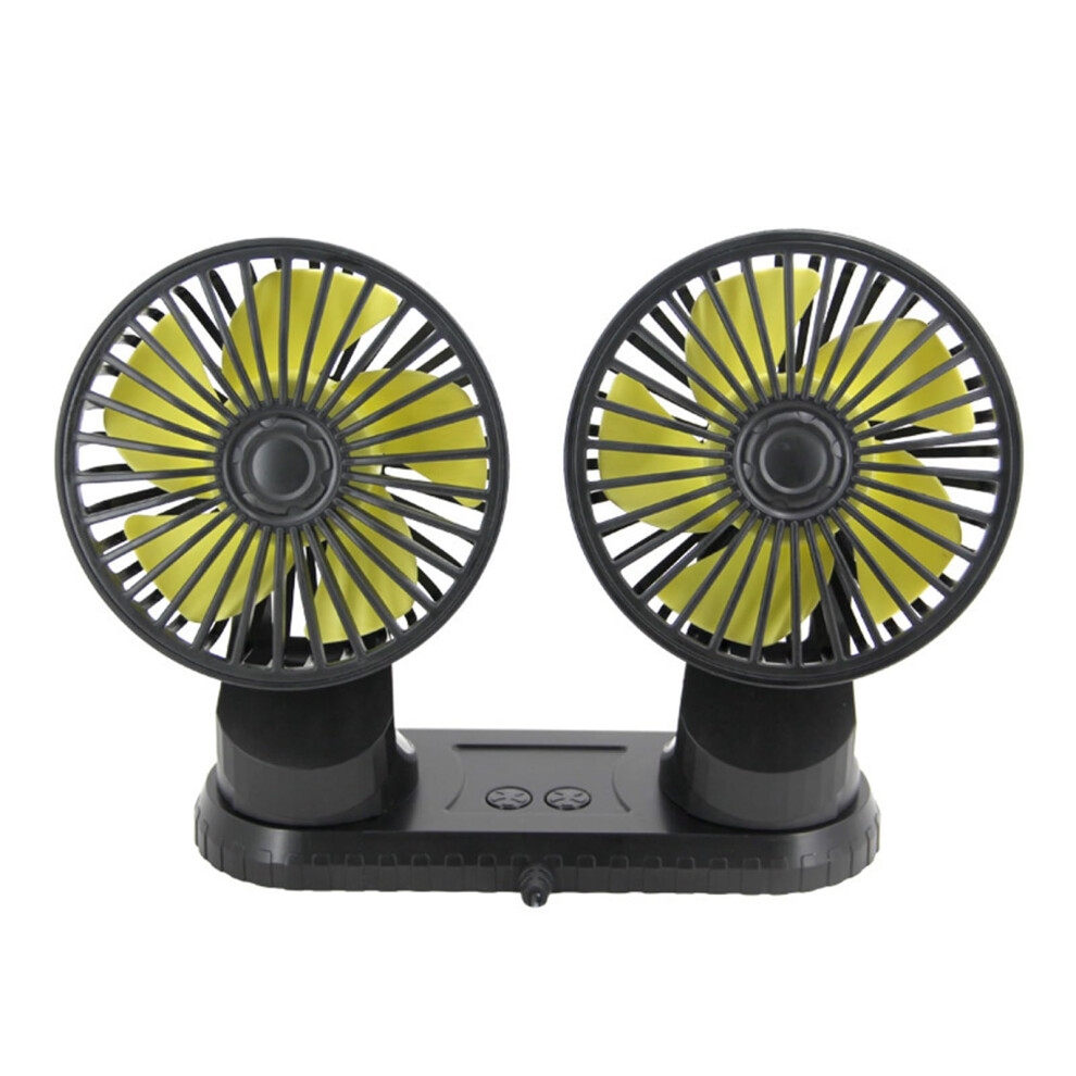 Dual Head Car Dashboard Fan For Infiniti Q70, Usb Vehicle Mounted Fan, 360 Degree Rotation, Auto Cooling Desk Fan, 3 Speed 9382693050618