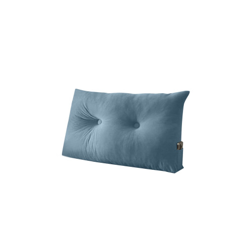 Lavishness Ribbed Bed Segment Pillow Ergonomic Support-Blue