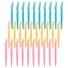 Eyebrow razor blades shaper razor trimmer knife face hair remover razor eyebrow razor for face body eyebrows ladies Pack of 30
