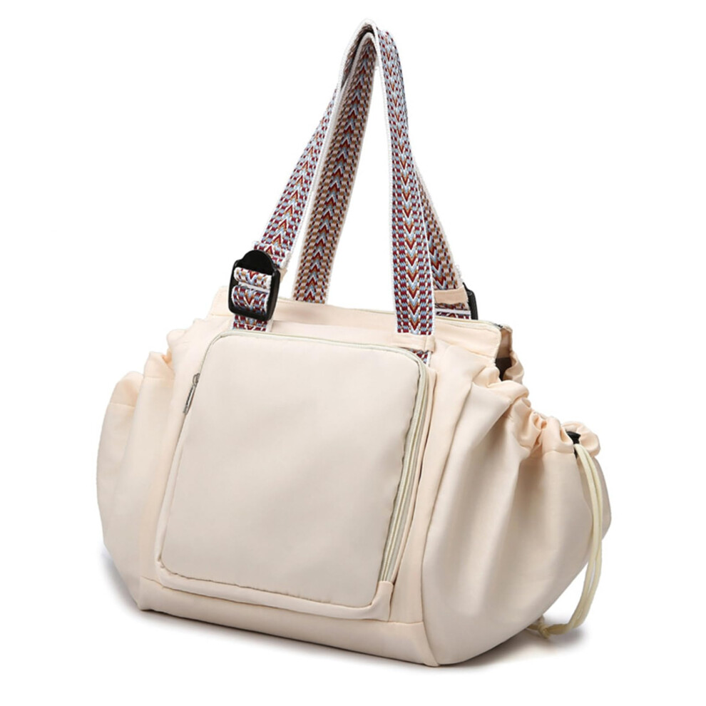 Diaper Bag, Backpack, Handbag, Mom Bag, Travel Bag With Multiple Compartments, Splashproof, Large Capacity, Shoulder Bags, Beige